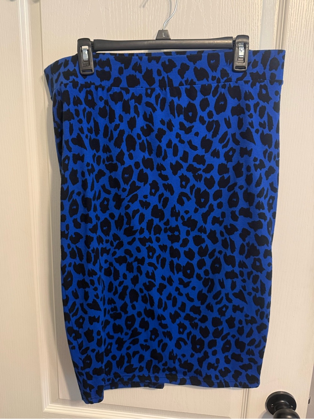 Torrid Blue and Black Leopard Print Pullover